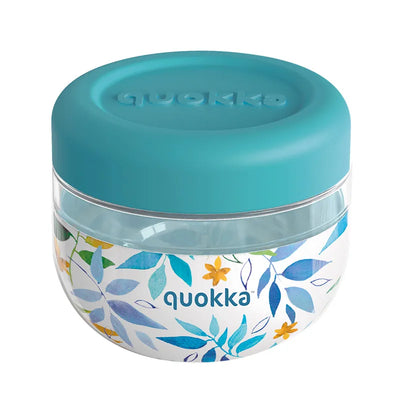 Quokka Bubble Food Jar - Maisto konteineris / Priešpiečių dėžutė 500 ml (Watercolor Leaves)