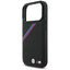 BMW M Tricolor Metal Logo MagSafe – „iPhone 17 Pro“ dėklas (juodas)