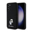 Karl Lagerfeld Silicone Karl & Choupette Metal Pin dėklas Samsung Galaxy S24+ (juodas)