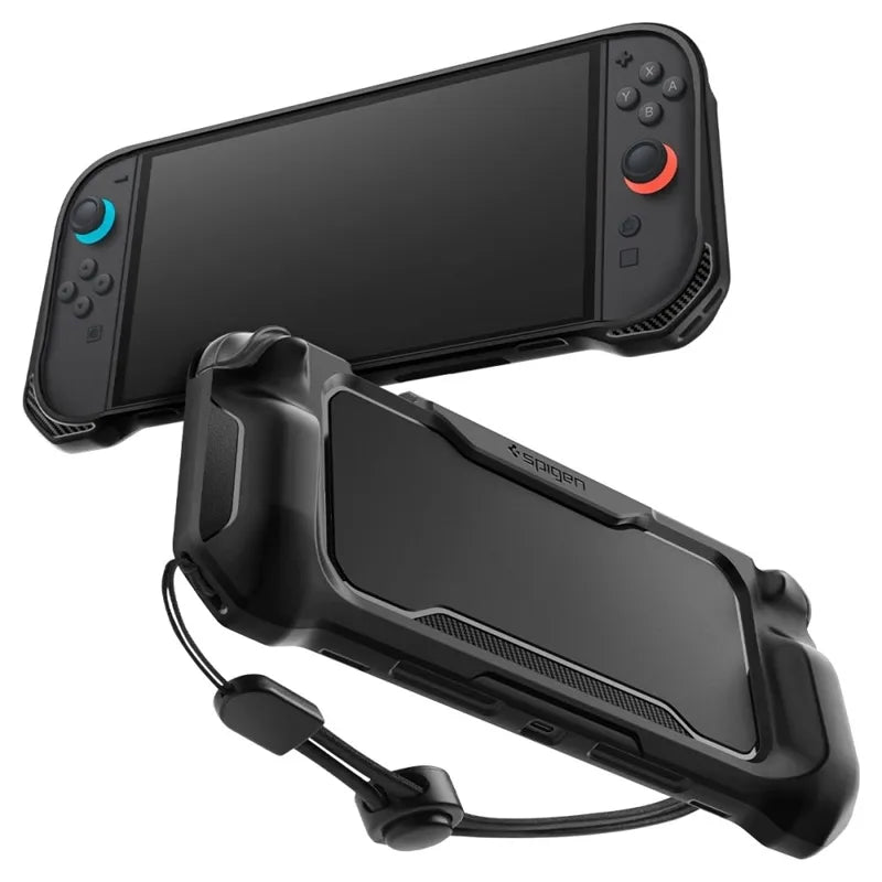 Spigen Rugged Armor – dėklas Nintendo Switch 2 (matinė juoda)
