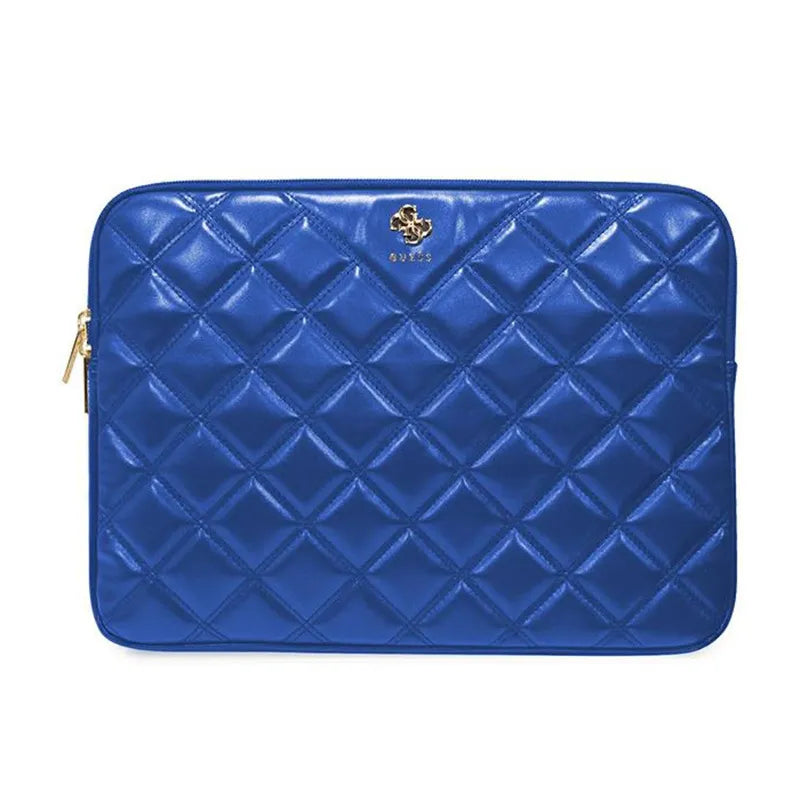 Guess Quilted 4G dėklas - Nešiojamojo kompiuterio krepšys 13" / 14" (mėlynas)