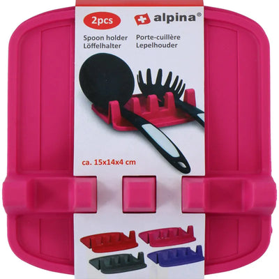 Alpina – Šaukštų laikiklis / virtuvės įrankių laikiklis, 2 vnt. (rožinis)