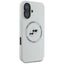 Karl Lagerfeld Silicone Double Heads And Circle MagSafe – Dėklas iPhone 16 (smėlio spalvos)