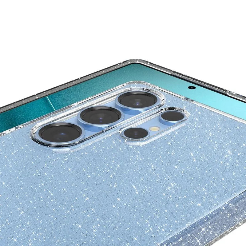 Spigen Liquid Crystal Glitter – dėklas Samsung Galaxy S25 Ultra telefonui (skaidrus)