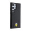 Ferrari Carbon Stitched Bottom – dėklas Samsung Galaxy S24 Ultra (juodas)