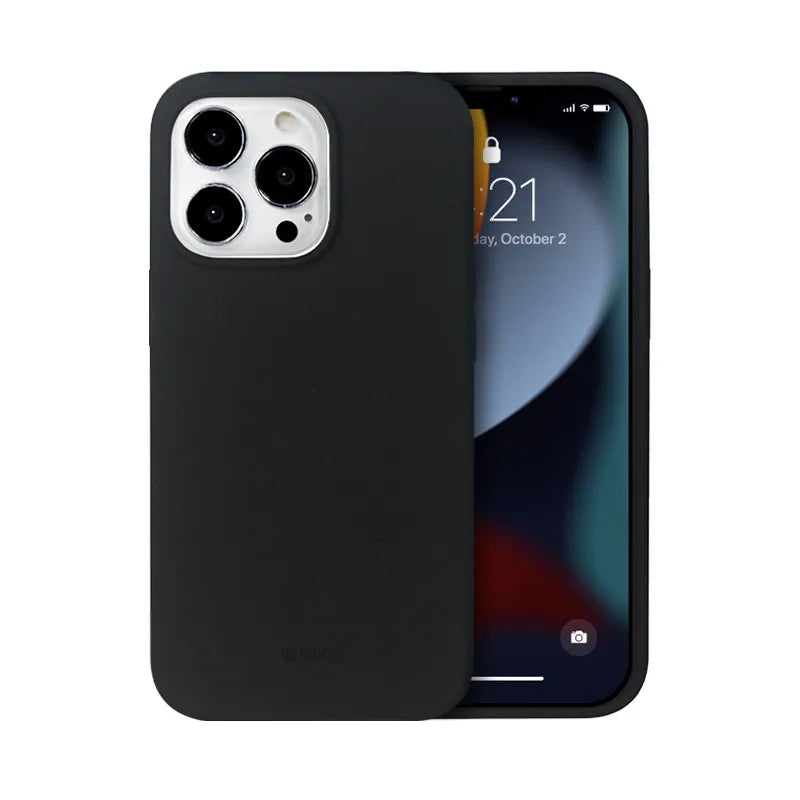 Crong Color Cover Magnetic - iPhone 13 Pro Max MagSafe dėklas (juodas)
