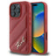 Karl Lagerfeld Quilted Signature – dėklas iPhone 16 Pro (raudonas)
