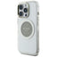 Guess IML Metal Colored Circle Classic Logo MagSafe – dėklas iPhone 16 Pro (pilkas)