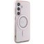 Guess Rhinestones Printed Classic Logo MagSafe - dėklas Samsung Galaxy S25 (rožinis)