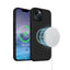 Crong Color Cover LUX Magnetic – iPhone 15 Plus MagSafe dėklas (juodas)