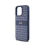 DKNY Leather Mono Stripe & Metal Logo – dėklas, skirtas iPhone 15 Pro Max (mėlynas)