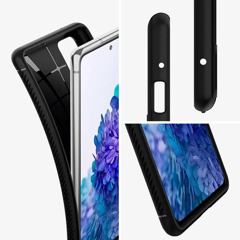 Spigen Rugged Armor – dėklas Samsung Galaxy S20 FE (juodas)