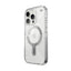 Speck Presidio Perfect-Clear Grip ClickLock & MagSafe – dėklas iPhone 16 Pro (skaidrus / chromuota apdaila / Serene Silver)