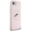 Karl Lagerfeld Silicone Karl & Choupette Heads MagSafe – Dėklas iPhone 16e (rožinis)
