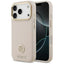 Guess Grained Strass Logo MagSafe – dėklas iPhone 17 Pro (rožinis)