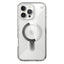 Speck Presidio Perfect-Clear Grip ClickLock & MagSafe – Dėklas iPhone 16 Pro Max (Skaidrus / Chromuota apdaila / Serene Silver)