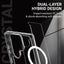 Crong Crystal Shield Magnetic – Samsung Galaxy S25 MagSafe dėklas (skaidrus)