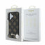 „Guess Peony Script MagSafe“ – dėklas „iPhone 16“ (juodas)