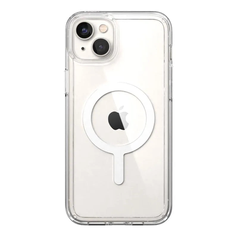 Speck Gemshell + MagSafe – dėklas iPhone 15 Plus / iPhone 14 Plus su MICROBAN danga (skaidrus)