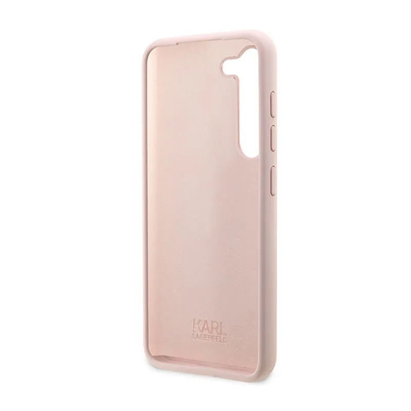 Karl Lagerfeld Silicone NFT Ikonik – dėklas Samsung Galaxy S23 (rožinis)