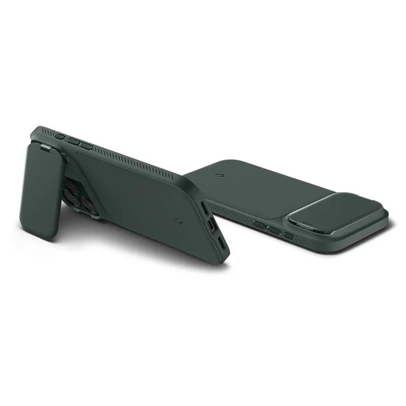Spigen Optik Armor Mag MagSafe – dėklas iPhone 17 Pro Max (žalias)
