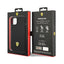 Ferrari Silicone Metal Logo – dėklas iPhone 14 Plus (juodas)