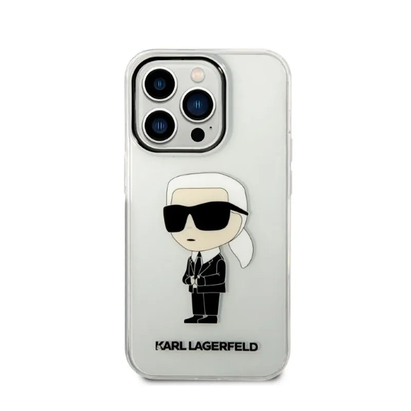 Karl Lagerfeld IML NFT Ikonik – dėklas iPhone 14 Pro Max (skaidrus)