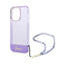 Guess Translucent Pearl Strap - Dėklas iPhone 14 Pro (Violetinis)