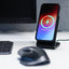 „Crong MagSpot Pivot Stand“ – 3-in-1 belaidis įkroviklis su „MagSafe“, skirtas „iPhone“, „Apple Watch“ ir „AirPods“ (juodas)