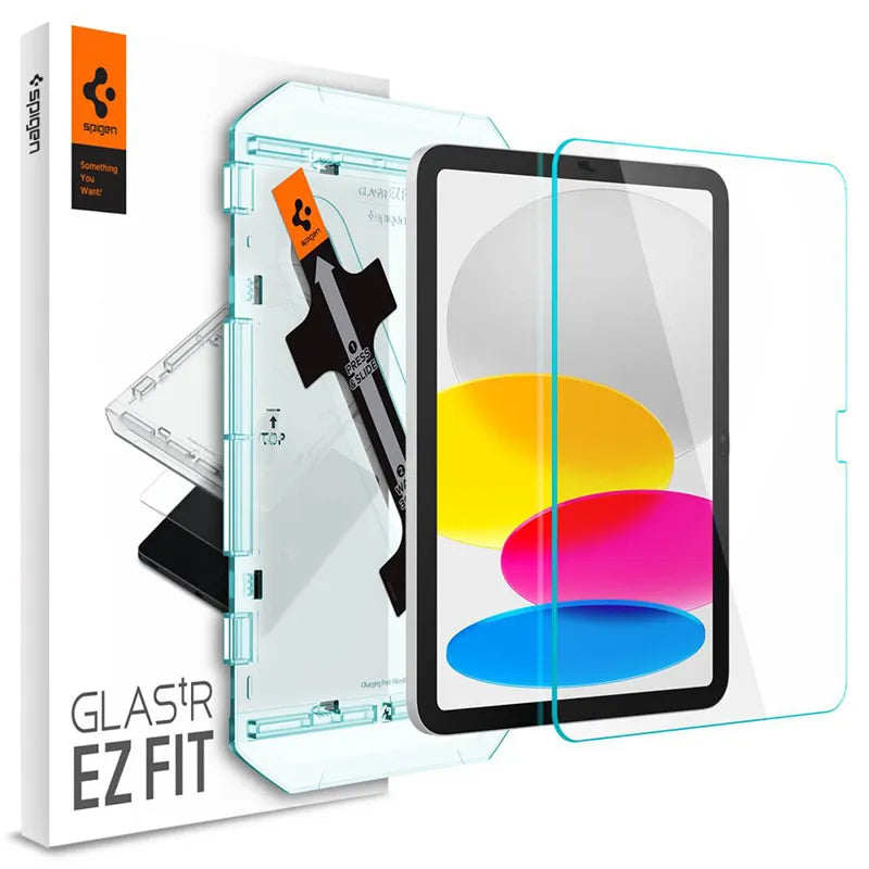 Spigen GLAS.TR EZ FIT – grūdintas stiklas Apple iPad 11” (2025) / 10.9" (2022) (skaidrus)