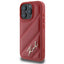 Karl Lagerfeld Quilted Signature – dėklas iPhone 16 Pro (raudonas)