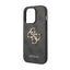 Guess 4G Big Metal Logo dėklas iPhone 15 Pro telefonui (pilkas)