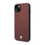 BMW Leather Diamond Pattern – Dėklas, skirtas iPhone 14 (Burgundian)