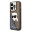 Karl Lagerfeld Liquid Glitter NFT Karl's Head – dėklas iPhone 14 Pro Max (juodas)