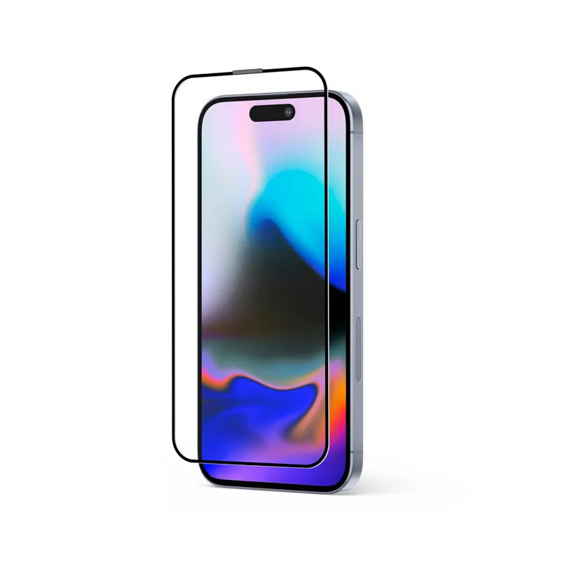 Crong antibakterinis 3D Armor Glass – 9H pilno klijavimo grūdintas stiklas, skirtas iPhone 16 Pro + montavimo rėmelis