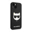 Karl Lagerfeld Choupette Head MagSafe Silicone – dėklas iPhone 14 Plus (juodas)