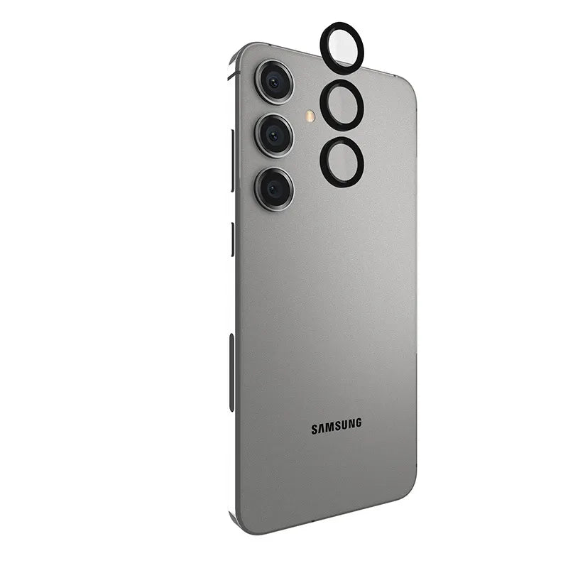 Case-Mate aliuminio žiedo objektyvo apsauga - Apsauginis stiklas Samsung Galaxy S24+ fotoaparato objektyvui (juodas)