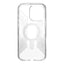 Speck Presidio Perfect-Clear Grip ClickLock & MagSafe – Dėklas iPhone 16 Pro Max (Skaidrus / Chromuota apdaila / Serene Silver)