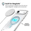 Speck Presidio Perfect Clear MagSafe – iPhone Air dėklas (skaidrus / sidabrinis)