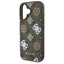 Guess Peony On 4G Background MagSafe – dėklas iPhone 16 (rudas)