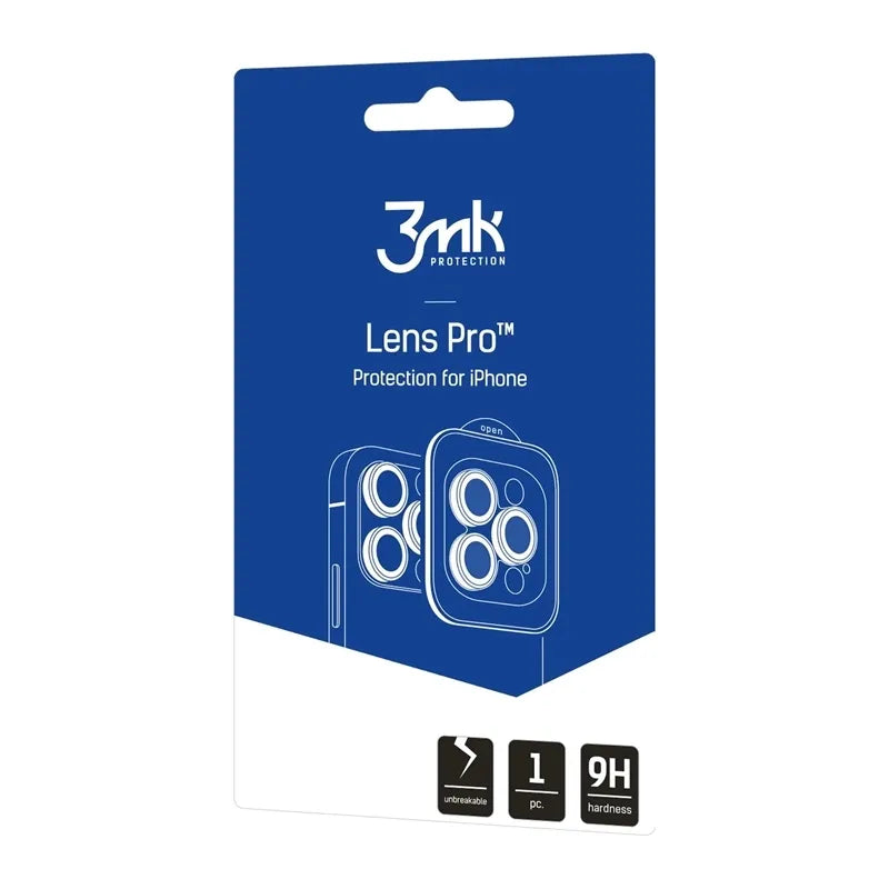 3mk Lens Protection Pro – fotoaparato lęšio stikliukas, skirtas iPhone 17 Pro / iPhone 17 Pro Max (juodas)