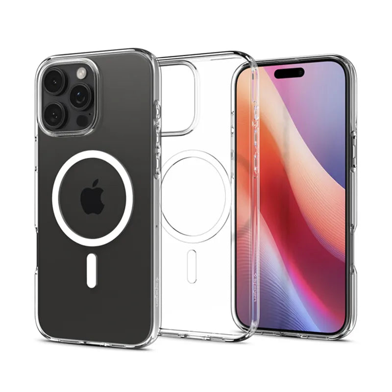 Spigen Liquid Crystal Mag MagSafe – dėklas, skirtas iPhone 16 Pro Max (skaidrus)
