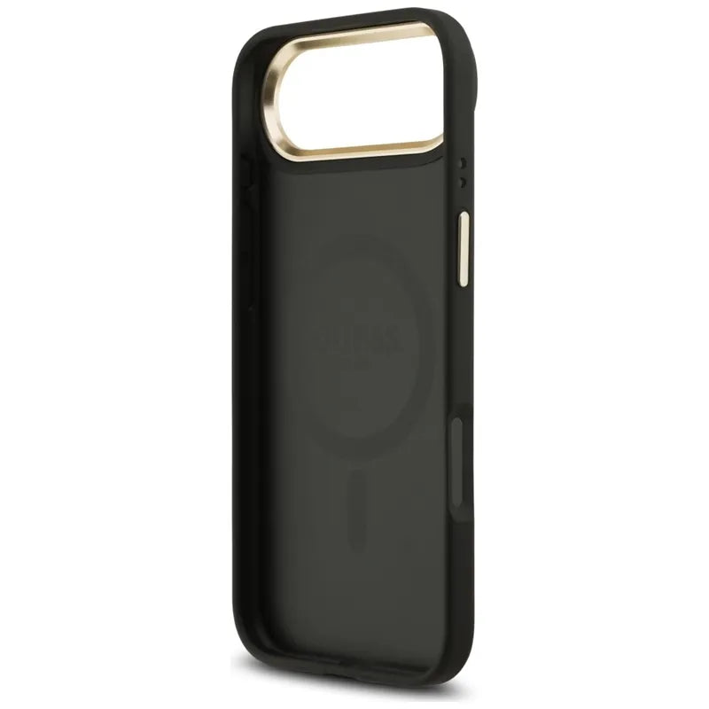 Guess 4G Strass Logo MagSafe - Dėklas iPhone Air (Juodas)