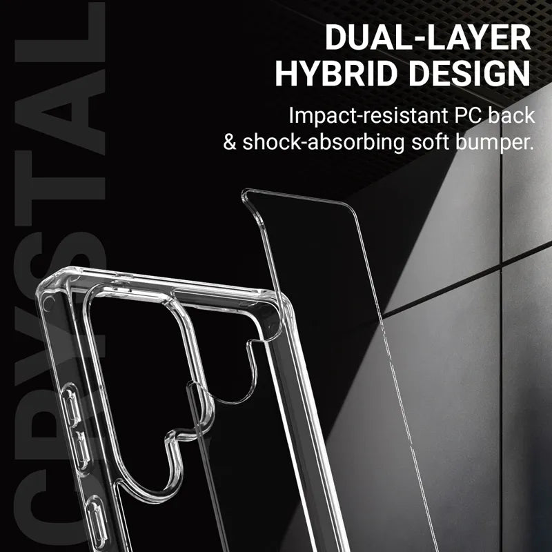 Crong Crystal Shield Cover – dėklas Samsung Galaxy S25 (skaidrus)