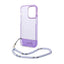 Guess Translucent Pearl Strap - Dėklas iPhone 14 Pro (Violetinis)