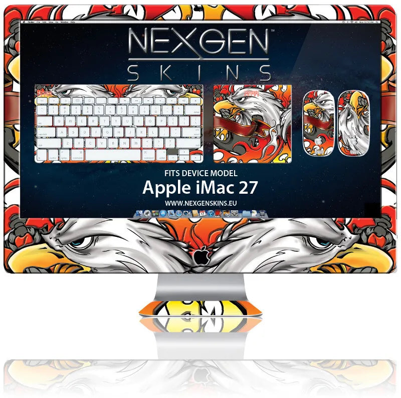 Nexgen lipdukai su 3D efektu iMac 27" (Iron Eagle 3D)