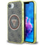 Guess IML Metal Glitter 4G Circle Triangle MagSafe – dėklas iPhone 16e (rudos spalvos)