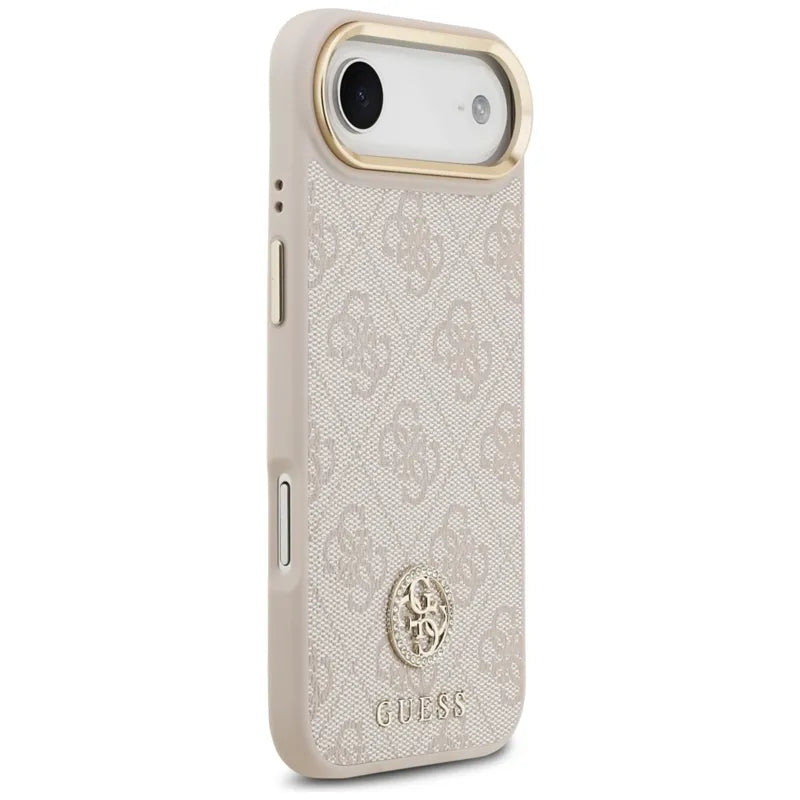 Guess 4G Strass Logo MagSafe – dėklas iPhone Air (rožinis)