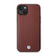 BMW Leather Diamond Pattern – Dėklas, skirtas iPhone 14 (Burgundian)