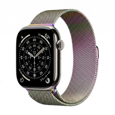 Crong Milano Steel – nerūdijančio plieno dirželis Apple Watch 38/40/41/42 mm (violetinis)